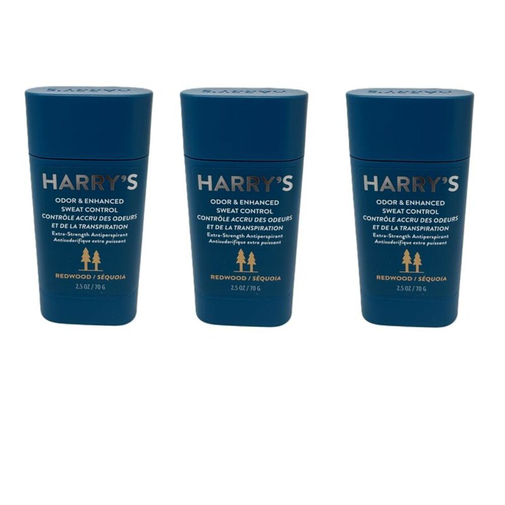 Harry's Extra-Strength Antiperspirant Deodorant, Redwood 2.5 oz PACK OF 3